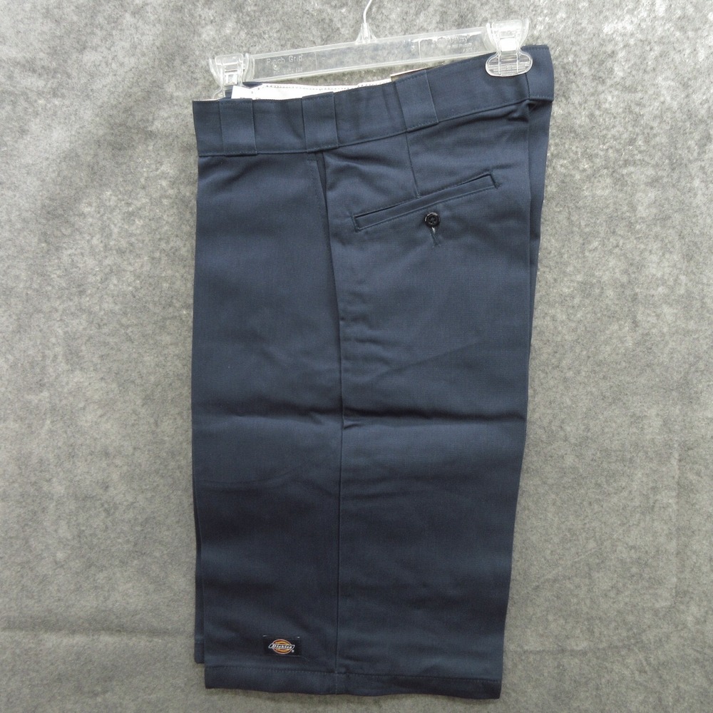 Dickies Men Work Shorts Size 30 Navy Twill Work Loose Fit 13" Multi Pockets New - Picture 2 of 11